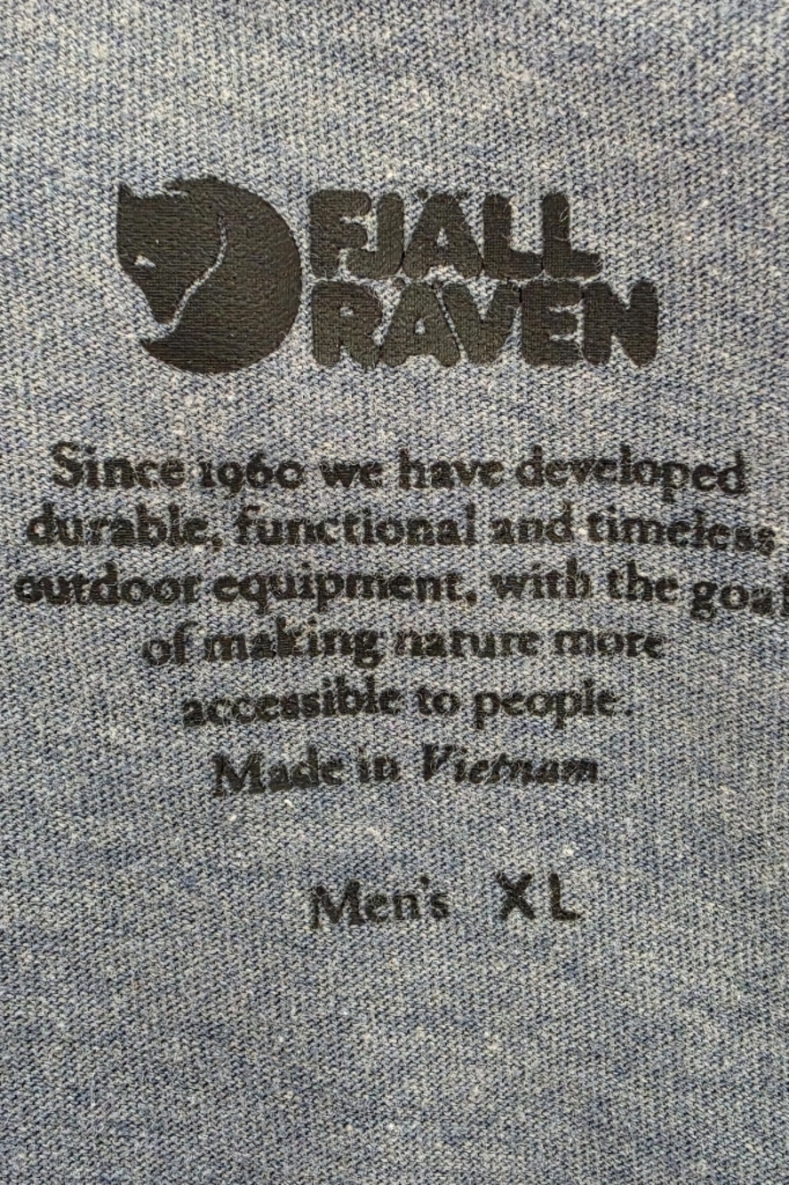 Fjallraven Men's Short-Sleeve Crewneck T-Shirt — Heather Slate Blue - Picture 4 of 8
